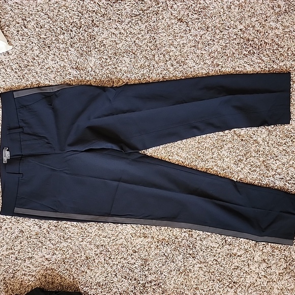 Vince Womens Navy Gray Tailored Pants Size 4 - Picture 3 of 6